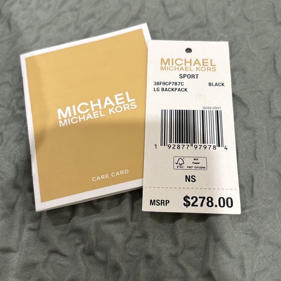 MICHAEL KORS SPORT BLACK BACKPACK - Picture 3 of 15